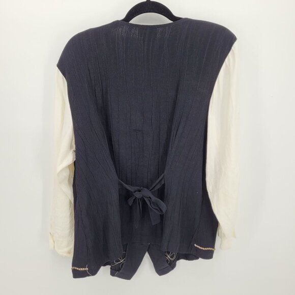 Ilyza New York Womens size 16 Black white button up NWT Deadstock - Picture 10 of 12